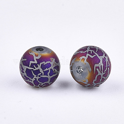 Perles en verre electroplate&nbsp;EGLA-S178-03D