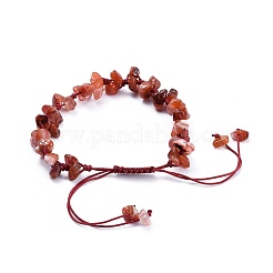 Braccialetti di perline intrecciati con perline di pietra miste naturali e sintetiche regolabili&nbsp;BJEW-JB04392
