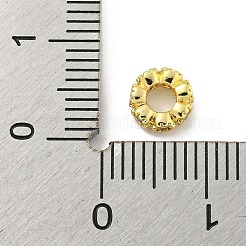 Cuentas espaciadoras de circonita cúbica de latón&nbsp;KKB-L215-029A-LG