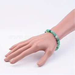 Bracelets de perles extensibles en agate patinée naturelle (teintée)&nbsp;BJEW-JB02513-03