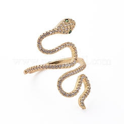 Verstellbare Messing-Fingerringe&nbsp;X-RJEW-G096-40G