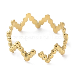 Offene Manschettenringe aus Edelstahl 304&nbsp;RJEW-L109-018G