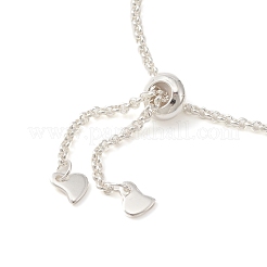 Bracciale con cursore a maglie di perle naturali&nbsp;BJEW-JB09449-02