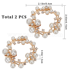 Decoración de zapatos de perlas de imitación de plástico&nbsp;FIND-GF0004-99