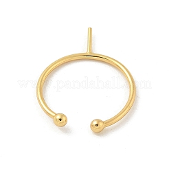 Configuración de anillo de puño abierto de latón&nbsp;KK-G518-04G-03