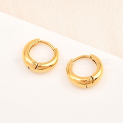 Boucles d'oreilles créoles en acier inoxydable chirurgical 316&nbsp;LS-EJEW-C160-06B-G