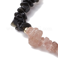 Stretch-Armbänder mit Schutzsteinen des Zeichens Fische&nbsp;BJEW-JB11108-02