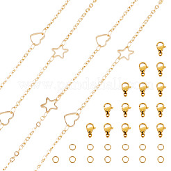 DIY Messing-Kabelketten-Halsketten/Armbänder-Bausätze&nbsp;DIY-TA0012-76