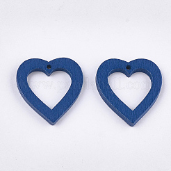 Pendentifs en bois de peuplier peint&nbsp;WOOD-T021-06E