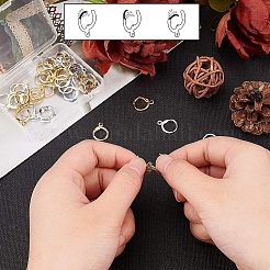 Messing Huggie Hoop Ohrring Zubehör&nbsp;KK-NB0002-27