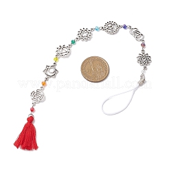 Colgante decorativo de aleación de chakras&nbsp;HJEW-JM02356