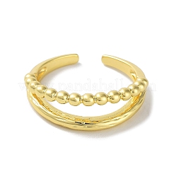 Anillos abiertos de latón para mujer&nbsp;RJEW-E292-23G