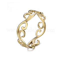 Anillos de dedo de acero inoxidable 304 para mujer&nbsp;FS-WGFE90D-08