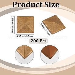 200 cabochon in ottone&nbsp;KK-CY0001-18A-AB