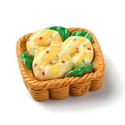 Frittierte Chips Donut Motiv opakes Harz Imitat Essen Decoden Cabochons&nbsp;RESI-S392-02B