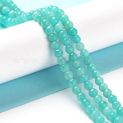 Amazonite naturale fili di perline rotondo&nbsp;LS-G-N0081-4mm-17-01