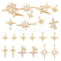12pcs 6 estilos encantos de latón&nbsp;KK-TA0009-22
