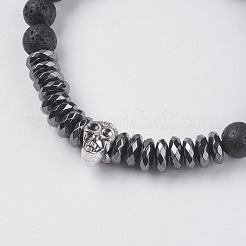 Bracelets extensibles en hématite synthétique&nbsp;BJEW-I241-22A