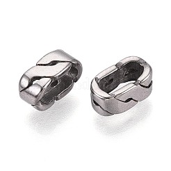 304 Edelstahl-Europäische Perlen&nbsp;STAS-T072-125AS