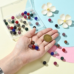 50pcs 10 Farben pflastern Discokugelperlen&nbsp;FIND-YW0005-51