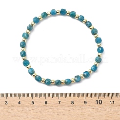 Bracelet ajustable en perles d'apatite naturelle et d'hématite synthétique (4 pièce&nbsp;BJEW-JB14151-03