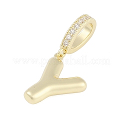 Pendentifs en laiton zircon cubique transparent&nbsp;KK-M289-01Y-G