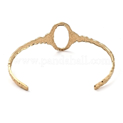 Bracciale rigido ovale cavo in acciaio inossidabile 304 per donna&nbsp;BJEW-D061-01G