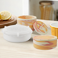 Moules de bougeoir en silicone diy&nbsp;DIY-WH0678-72B