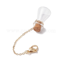 Decorazioni pendenti con bottiglie dei desideri in vetro vuote&nbsp;HJEW-JM02662-06