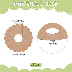 Breloques pour verres à vin en papier kraft&nbsp;DIY-WH0899-771