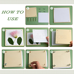 Pressemappe für Blumen und Blätter&nbsp;DIY-WH0319-36