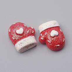 Undurchsichtige Harz-Cabochons des Weihnachtsthemas&nbsp;RESI-CJC0001-38A