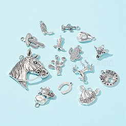 58 pz 14 stili pendenti in lega di stile tibetano&nbsp;TIBE-FS0001-04