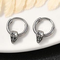 Creolen mit Schlangenkopf aus chirurgischem Edelstahl 316&nbsp;EJEW-G416-41B-AS