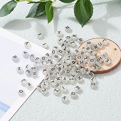 300pcs Acrylperlen im Emaille-Stil&nbsp;SACR-YW0001-25