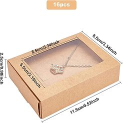Caja de papel kraft creativa tipo cajón plegable&nbsp;CON-WH0077-12