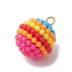 Colgantes de cera de resina de color arcoíris&nbsp;PALLOY-JF02778