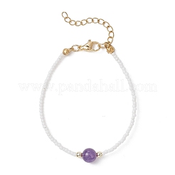 Bracelets ronds en perles de pierres mélangées&nbsp;BJEW-JB12955