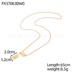 Lasso-Halsketten aus 304 Edelstahl&nbsp;STAS-OY015-61G