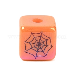 Perles acryliques plaquées UV d'Halloween&nbsp;OACR-M013-08B