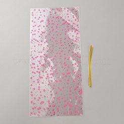 100 sachet d'emballage de bonbons en cellophane opp imprimé en étoile&nbsp;ABAG-WH20005-35D