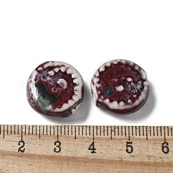 Perles en porcelaine manuelles&nbsp;PORC-L080-J