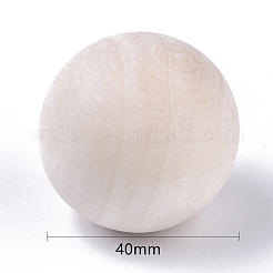 Unfertige Holzperlen&nbsp;X-WOOD-T014-40mm