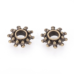 Perline di distanziatore stile tibetano&nbsp;X-MLFH10384Y-NF