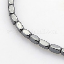 Electroplate non magnetici ematite sintetico fili di perline&nbsp;G-J213D-M