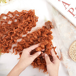 Hochtemperaturfaser lange Nudeln Dauerwelle lockige Frisur Puppe Perücke Haar&nbsp;DIY-WH0683-06A