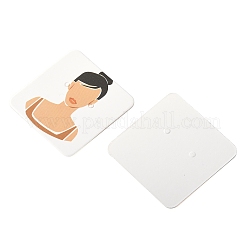 100 stücke 5 arten platz mädchen druck papier ohrring display karten&nbsp;CDIS-FS0001-25