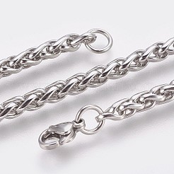 Anlaufgeschützte Weizenkettenarmbänder aus Edelstahl 304&nbsp;BJEW-P235-11P