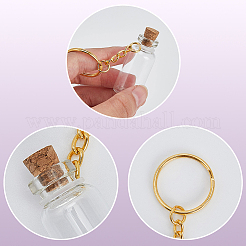 5 Stück Schlüsselanhänger aus Glasflasche&nbsp;KEYC-CP0001-45