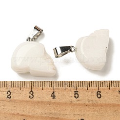 Pendentifs en jade blanc naturel&nbsp;G-Z067-02P-11